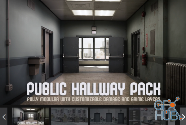 Unreal Engine Marketplace – Public Hallway Pack