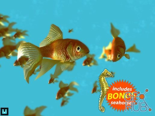 Unity Asset – Fish School Goldfish