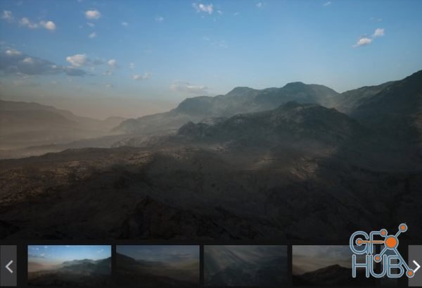 Unreal Engine Marketplace – Dead Hills Landscape