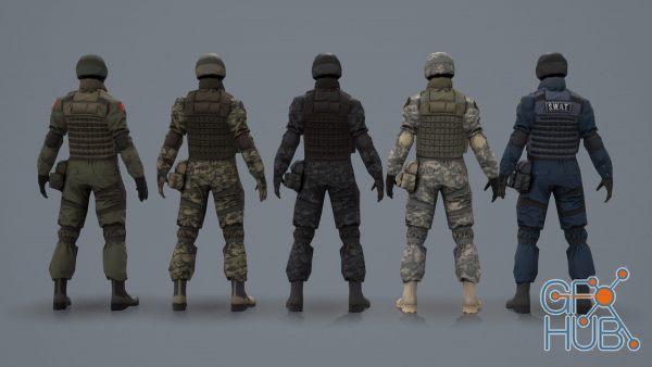 Unity Asset – Assault Character Pack incl. Weapons