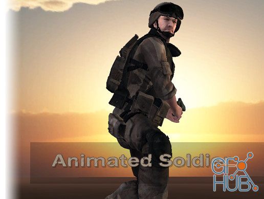 Unity Asset – Animated Soldier – Midpoly