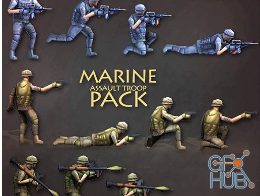 Unity Asset – RiflemanMarine Assault Troop Pack