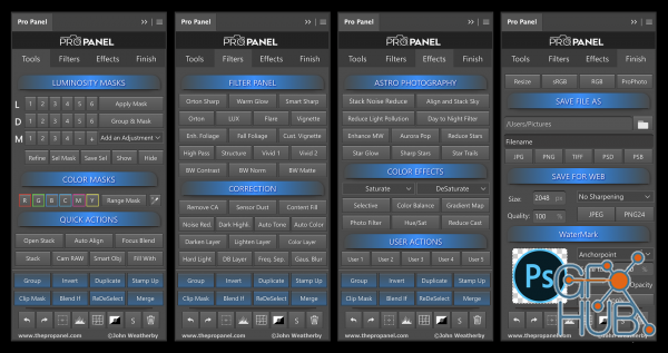 The Pro Panel 1.5.2 for Adobe Photoshop