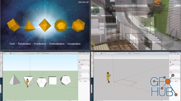 Skillshare – Basic SketchUp: Build the 5 Platonic Solids