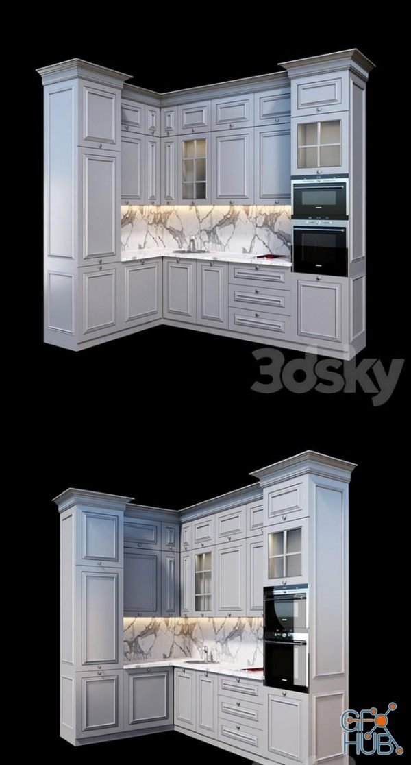 Kitchen in the style of modern classics