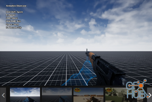 Unreal Engine Marketplace – AK-47 (FPSK Ready)