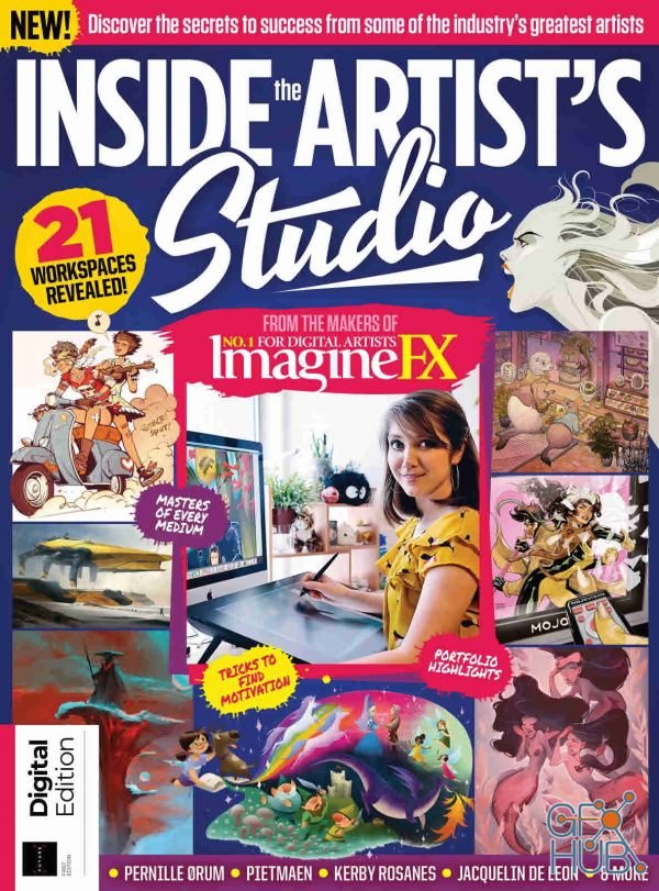 ImagineFX – Inside The Artists Studio – First Edition, 2021 (True PDF)