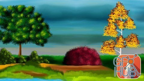 Udemy – Autodesk Sketchbook Beginner Course-Foliage Digital Painting