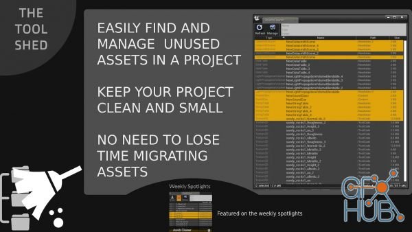 Unreal Engine Marketplace – Assets Cleaner – Project Cleaning Tool