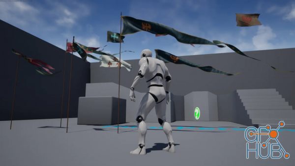 Unreal Engine Marketplace – Dynamic Medieval Flags and Banners