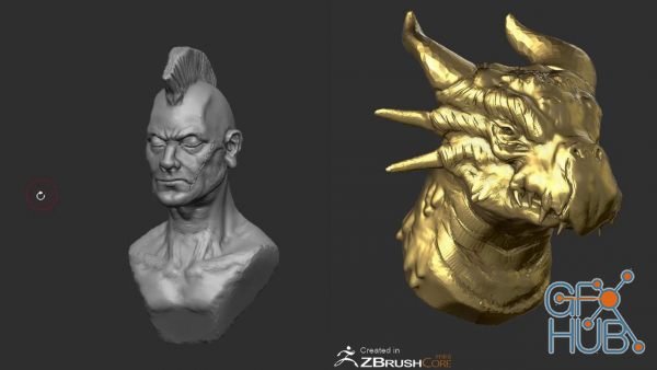 Skillshare – Zbrush Core Mini Tutorial: Learn Sculpting From Scratch