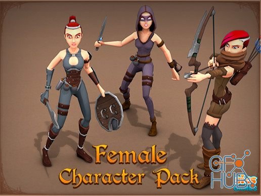 Unity Asset – Female Character Pack