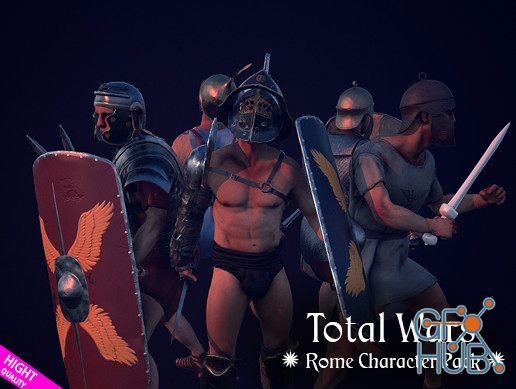 Unity Asset – Total Wars: Rome Character pack