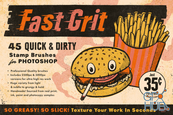 True Grit Texture Supply – Fast Grit Brushes for Photoshop
