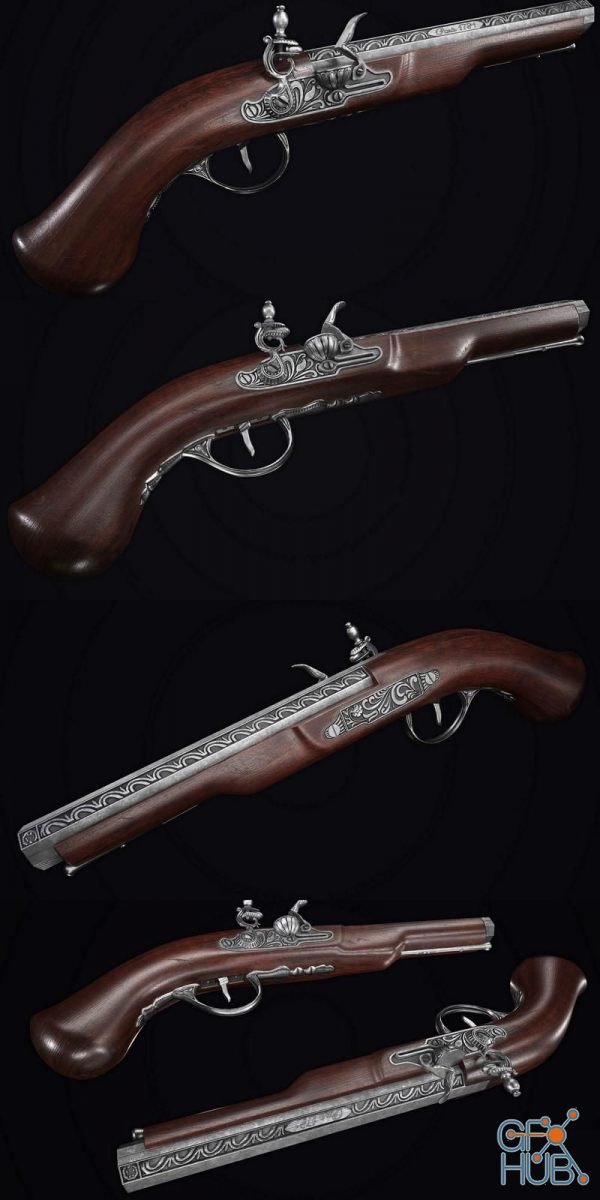 French Flintlock Pistol (PBR)