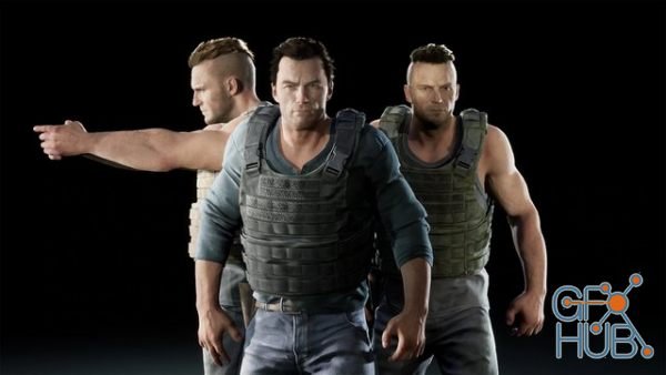 Unreal Engine Marketplace – Male Realistic Character Pack 01
