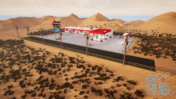 Unreal Engine Marketplace – Retro Gas Station Pack