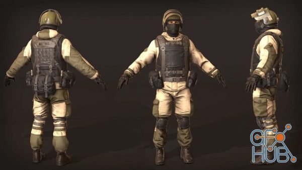 Unreal Engine Marketplace – Russian Soldier, Military and Police, Customizable