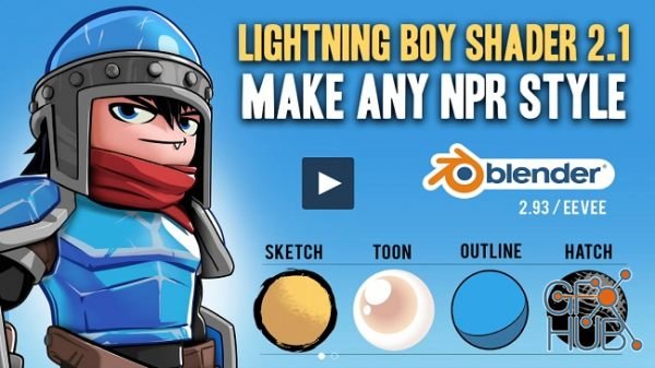 Gumroad – Blender – Lightning Boy Shader 2.1