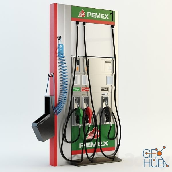 fuel dispenser 3d model free download
