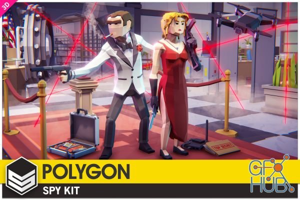 Unity Asset – POLYGON – Spy Kit