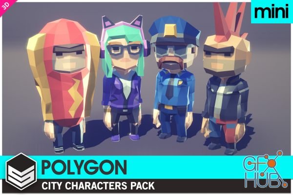 Unity Asset – POLYGON MINI – City Character Pack