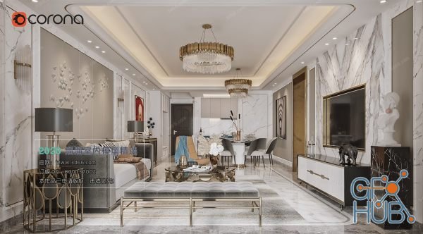 Modern Style Living Room 2020 A069 (Corona)