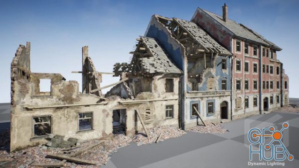 Unreal Engine Marketplace – House Modular Ruins