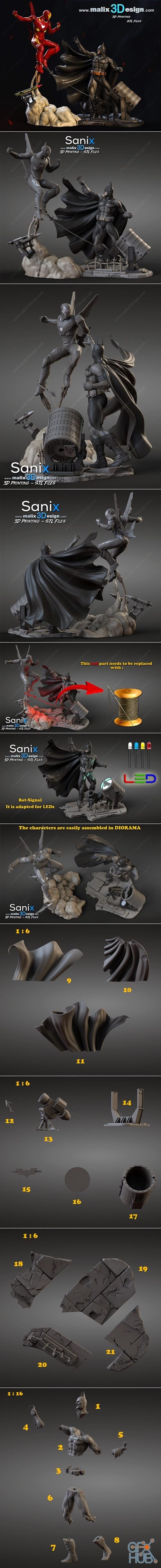 Batman vs Iron Man – 3D Print