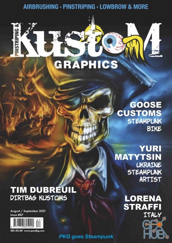 Pinstriping & Kustom Graphics – Issue 87, August-September 2021 (True PDF)