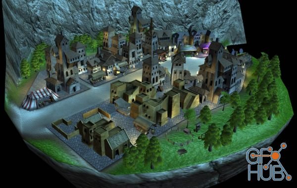 Unity Asset – Medieval Fantasy Town 3D Asset pack