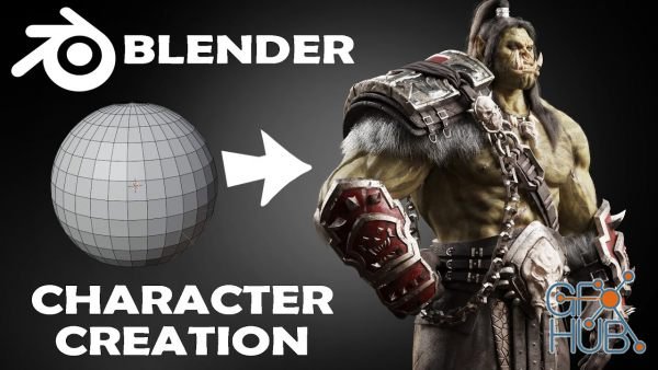 Udemy – Blender Character Creation Masterclass – Orc Warrior (Complete)