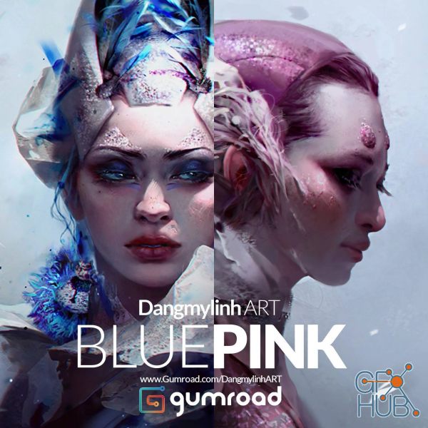 Gumroad – DangmylinhART – PINK&BLUE