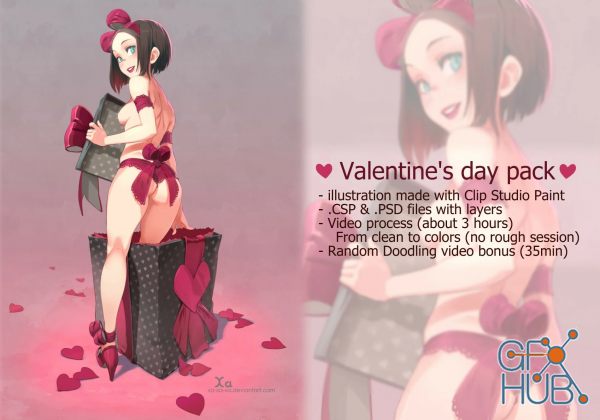 Gumroad – Valentine's day Illustration