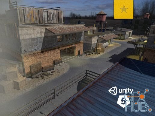 Unity Asset – Industrial Factory Abandoned Military Base Set