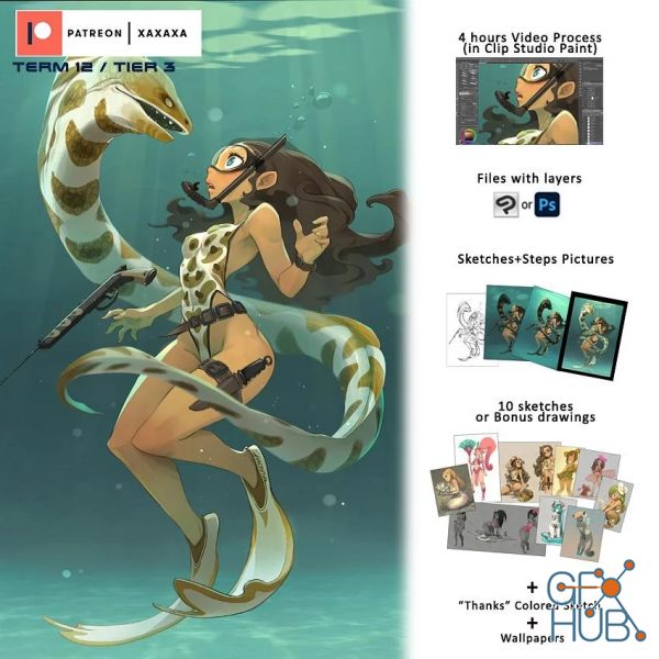 Gumroad – Patreon TERM 12 / TIER 3 : Murena