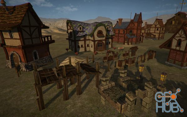 Unity Asset – Tiny Town Model Kit