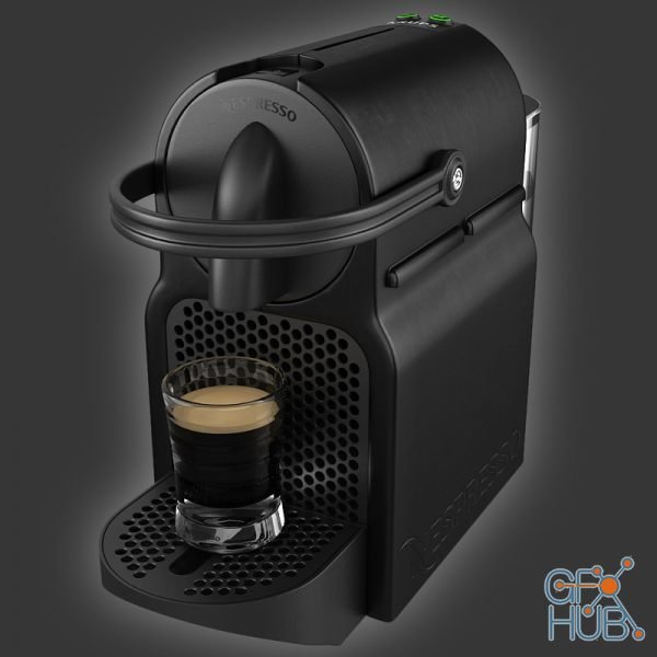 dempen aluminium boter 3D Model – Coffee machine Nespresso Inissia Magimix | GFX-HUB