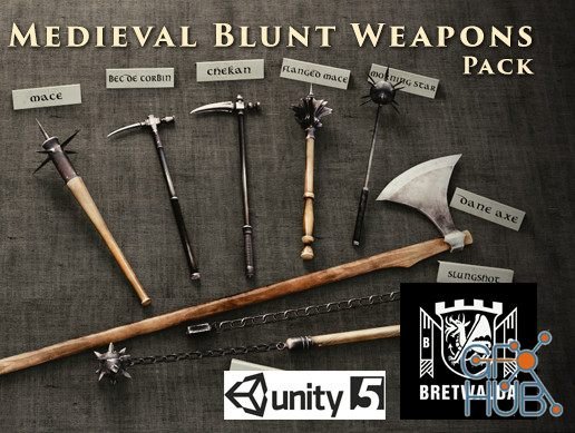 Unity Asset – Medieval Blunt Weapons Pack