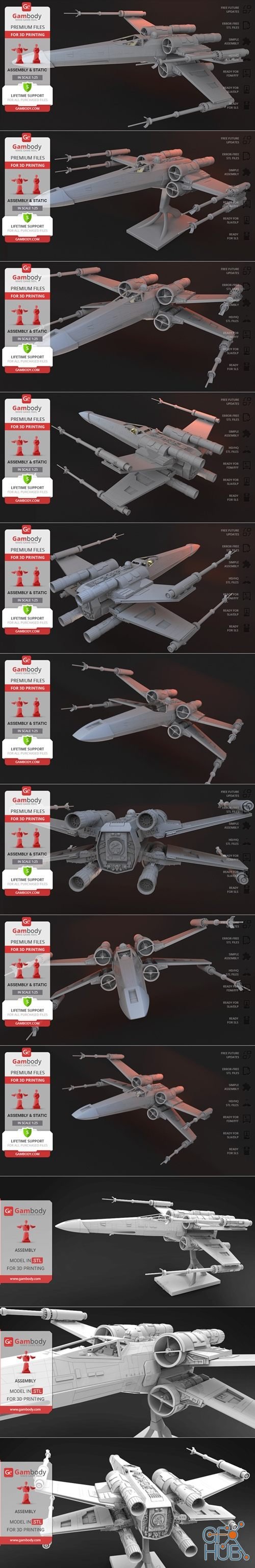 T-65B X-Wing Starfighter – 3D Print