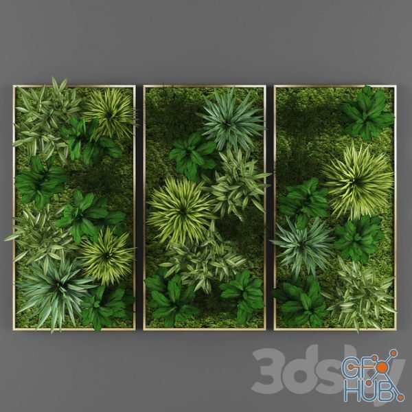 3D Model – Vertical gardening 01 | GFX-HUB