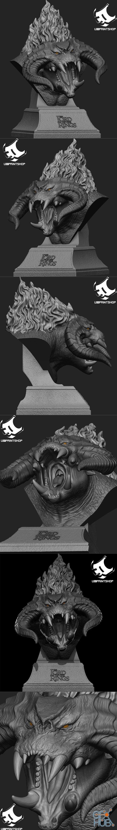 Balrogs Bust – 3D Print