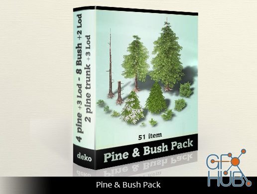 Unity Asset – Pine and Bush Pack