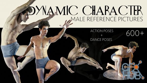 ArtStation Marketplace – 600 + DYNAMIC CHARACTER MALE REFERENCE PICTURES [Action Poses + Dance Poses]