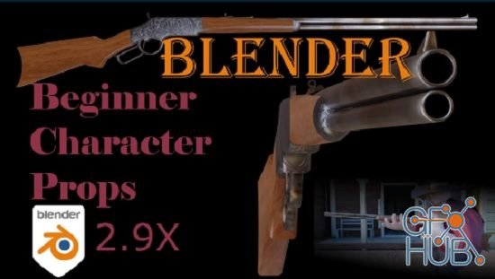 Skillshare – Blender Beginner: Your first Western Style Rifle