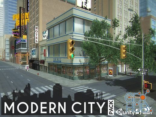 Unity Asset – Modern City Pack