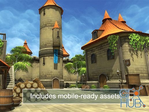 Unity Asset – Hand painted Castle pack