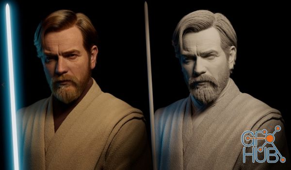 Obi Wan Kenobi Realistic Cg Character
