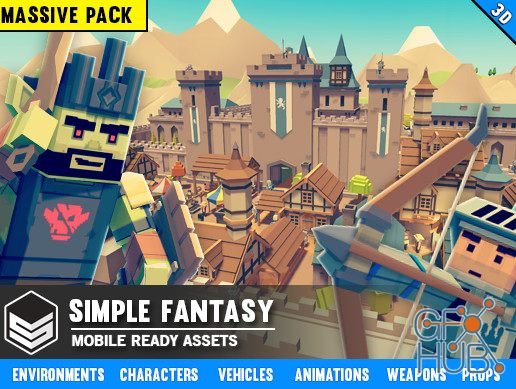 Unity Asset – Simple Fantasy – Cartoon Assets