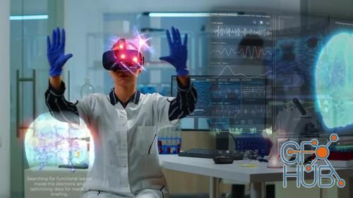 MotionArray – Scientist In Lab Wearing Vr Goggles 1016076